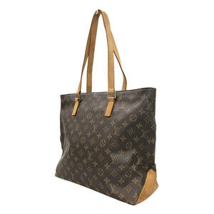 Louis Vuitton Tote Shoulder Brown Bag Monogram Maison Cabas